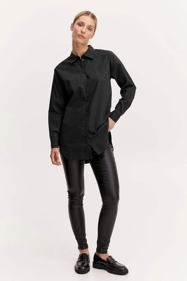 GAMZE BLACK LONG SLEEVE SHIRT