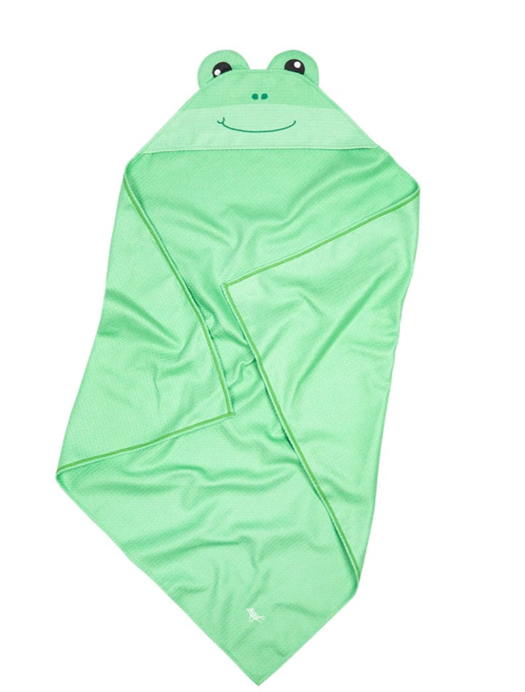 BABY FRANKIE FROG SMALL HOODED TOWEL