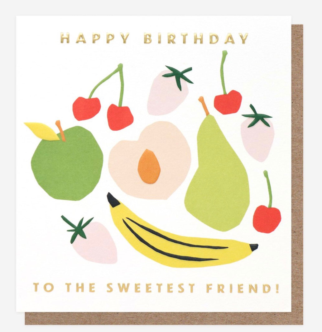 SWEETEST FRIEND HAPPY BIRTHDAY CARD