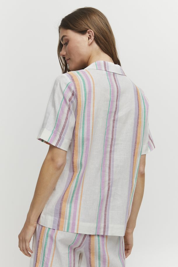 FELIA OFF WHITE MIX SHIRT