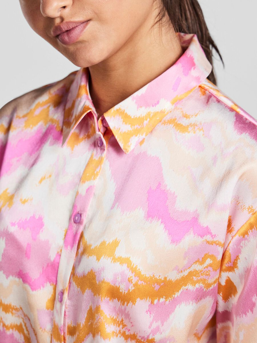 PINK LADY GRAPHIC KERRA BOXY SHIRT