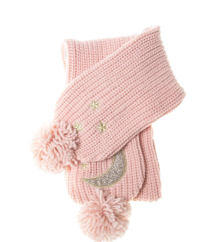 MOONLIGHT PINK KNITTED SCARF