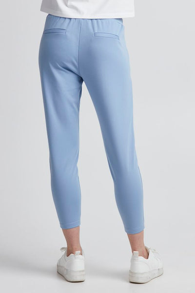 KATE CHAMBRAY BLUE CROPPED PANTS