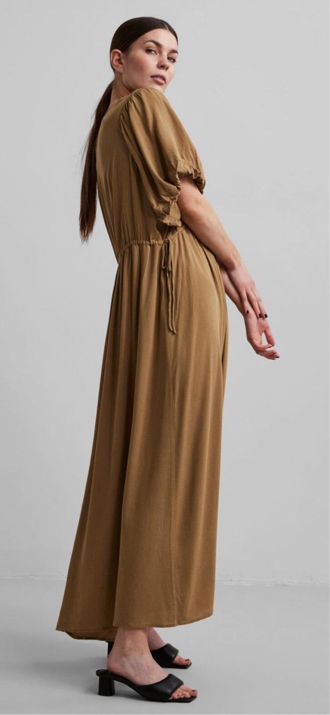 ANTICA ANTIQUE BRONZE 2/4 MAXI DRESS