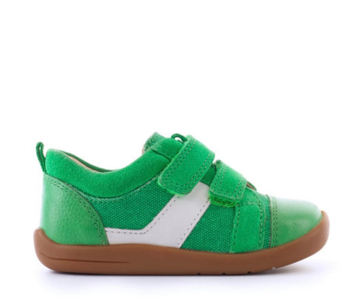 MAZE GREEN SUEDE/LEATHER CANVAS SHOES