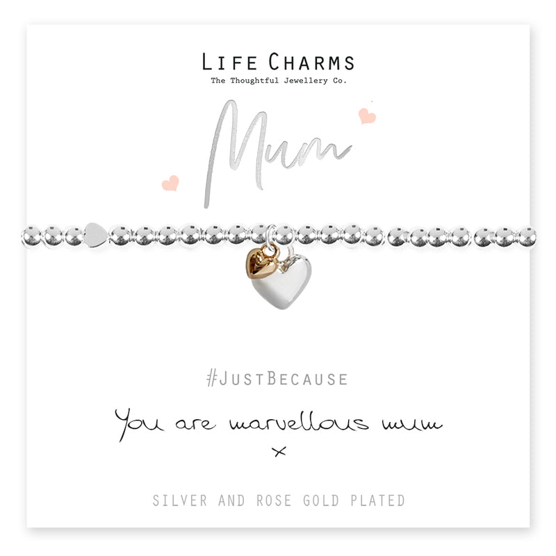 MARVELLOUS MUM HEARTS BRACELET