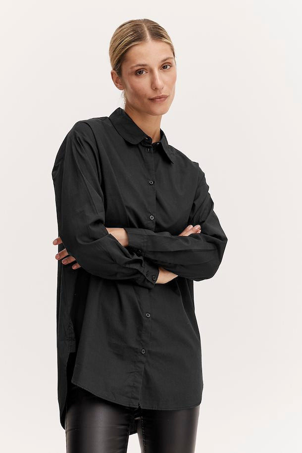 GAMZE BLACK LONG SLEEVE SHIRT