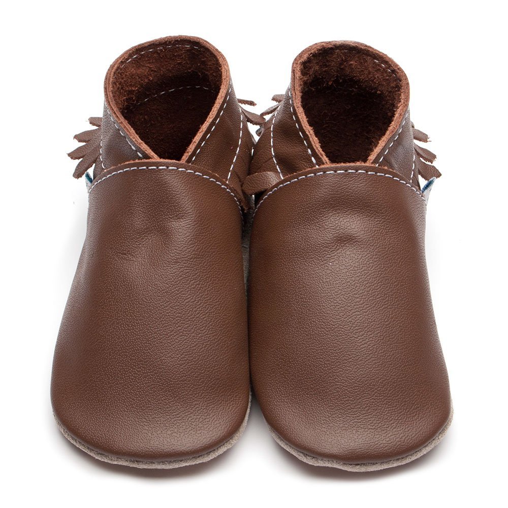 CHOCOLATE MOCCASIN BABY SHOES