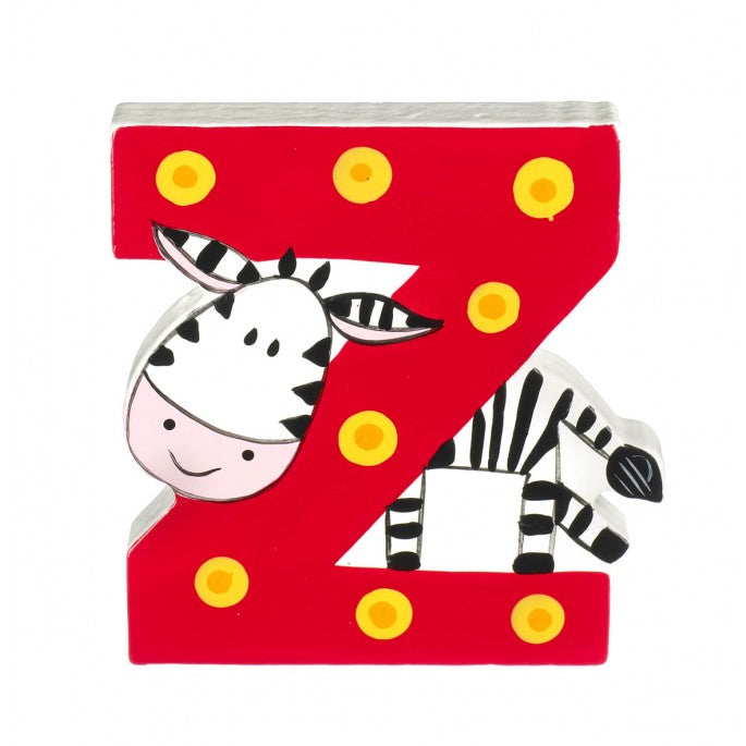 WOODEN PAINTED ALPHABET LETTERS
